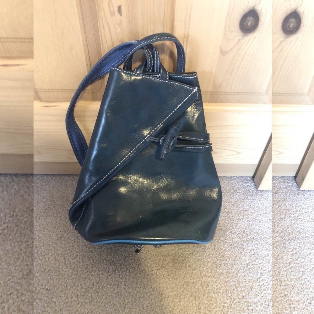 Vera Pelle Leather Backpack Bag